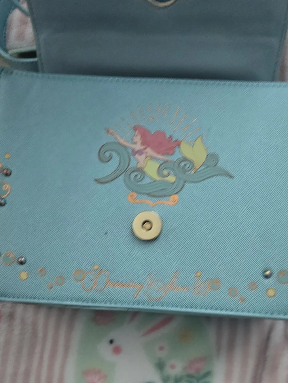 Whimsical Mermaid Sea-Blue Crossbody Bag - Picture 3 of 6